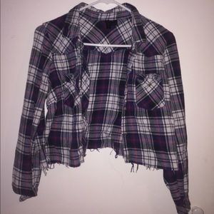 Crop top flannel 🎀